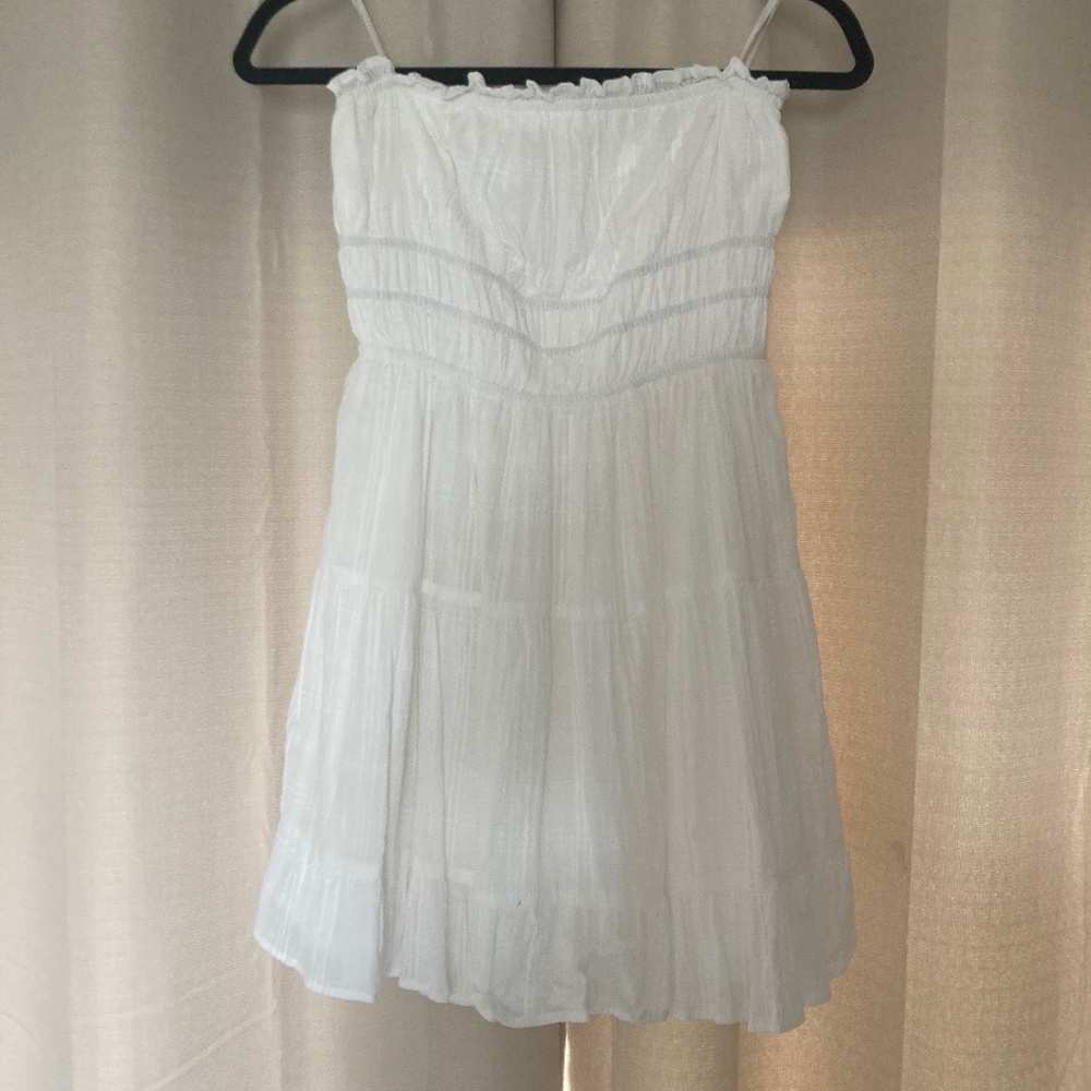 White mini dress